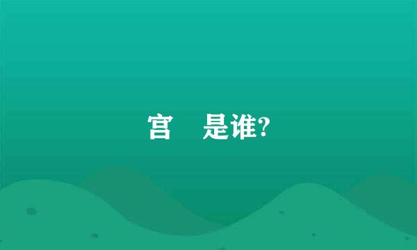 宫洺是谁?