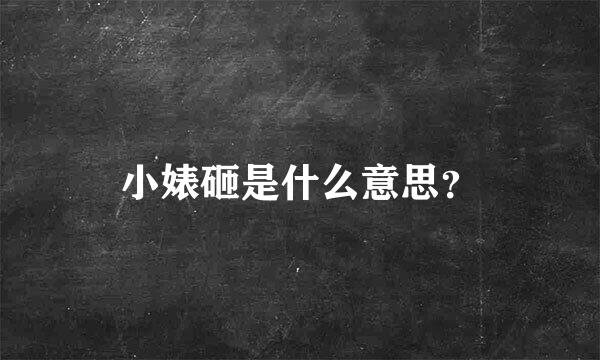 小婊砸是什么意思？