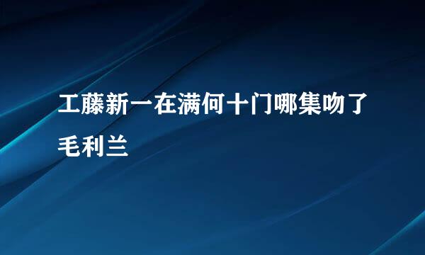 工藤新一在满何十门哪集吻了毛利兰