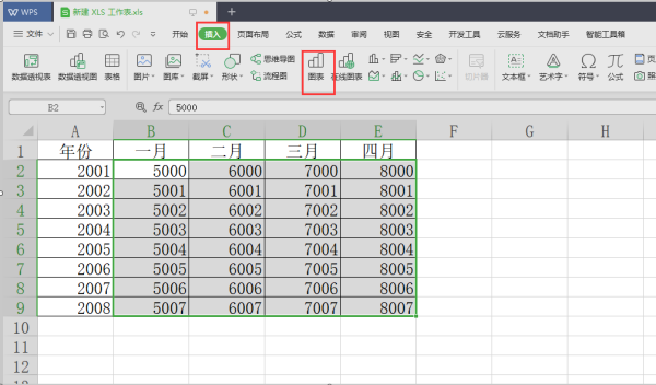 excel折来自线图横坐标怎么设置