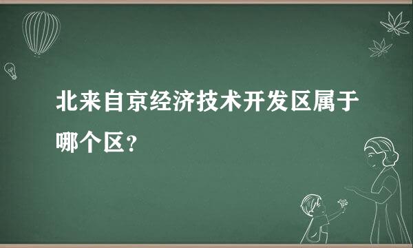 北来自京经济技术开发区属于哪个区？