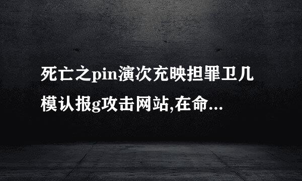 死亡之pin演次充映担罪卫几模认报g攻击网站,在命令符中怎么输入