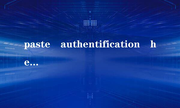 paste authentification her来自e什么意思