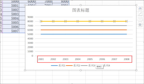 excel折来自线图横坐标怎么设置