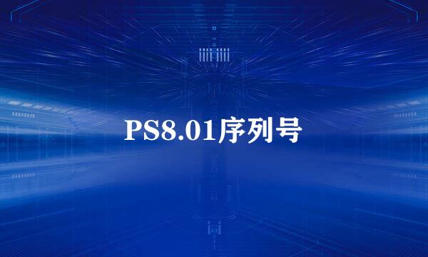 PS8.01序列号