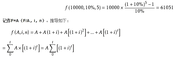 普通年金终值公式推导思路