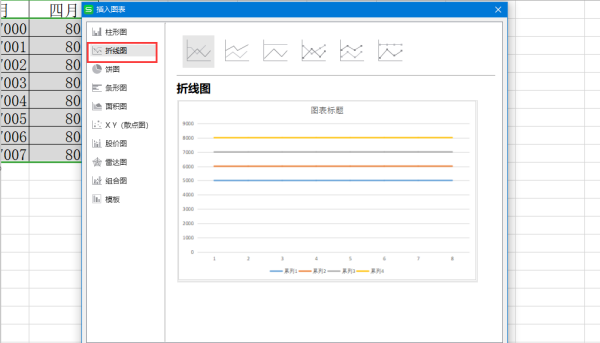 excel折来自线图横坐标怎么设置