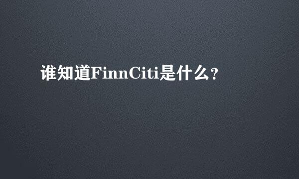 谁知道FinnCiti是什么？