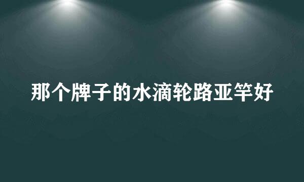 那个牌子的水滴轮路亚竿好