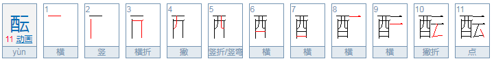 云加啥偏旁组新字