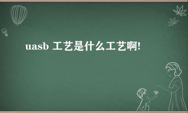 uasb 工艺是什么工艺啊!