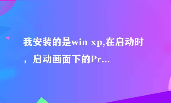 我安装的是win xp,在启动时，启动画面下的Professional为什么不见了？