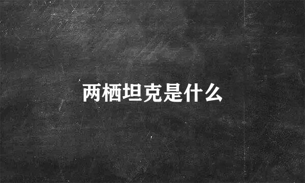 两栖坦克是什么