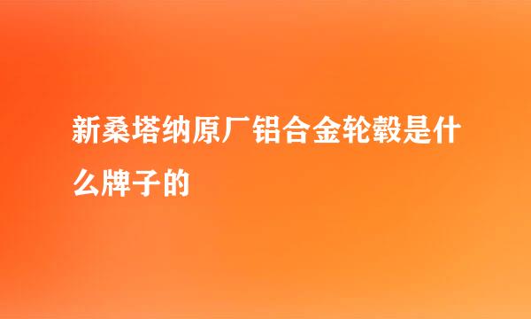 新桑塔纳原厂铝合金轮毂是什么牌子的