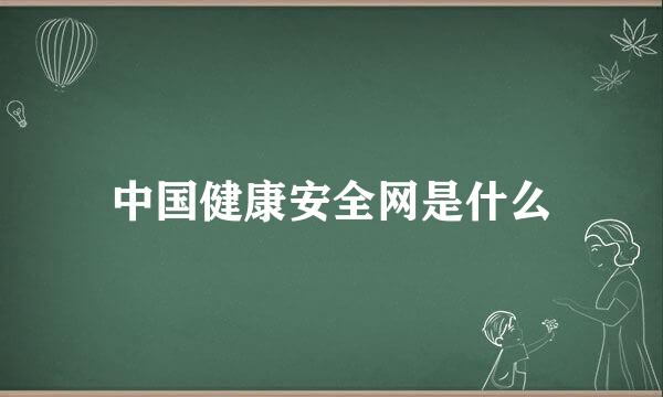 中国健康安全网是什么