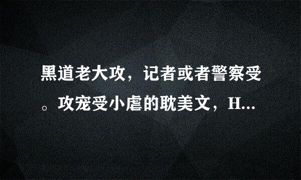 黑道老大攻，记者或者警察受。攻宠受小虐的耽美文，HE，要已完结的。只求书名