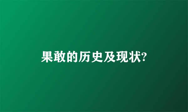 果敢的历史及现状?