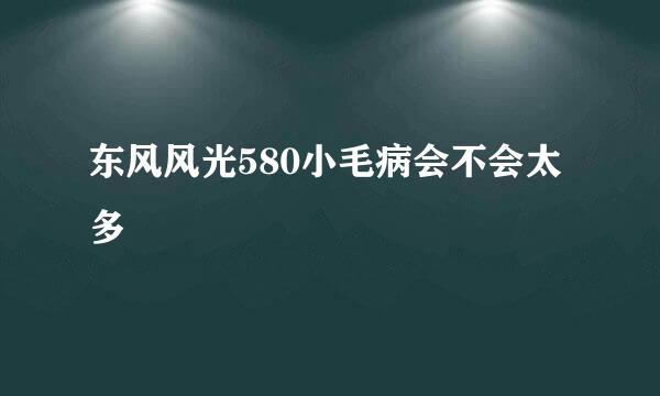 东风风光580小毛病会不会太多