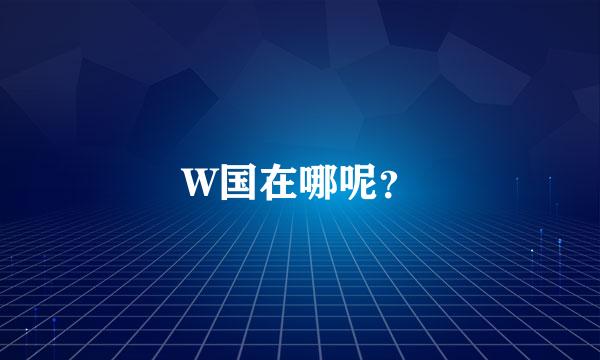 W国在哪呢？