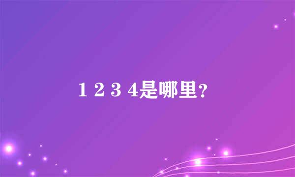 1 2 3 4是哪里？