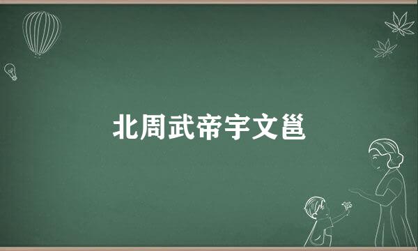 北周武帝宇文邕