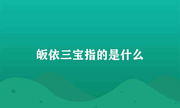 皈依三宝指的是什么