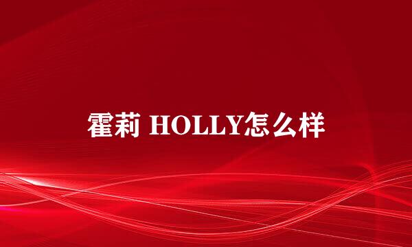 霍莉 HOLLY怎么样