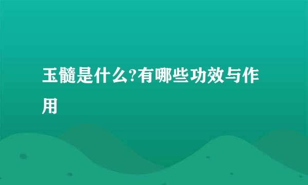 玉髓是什么?有哪些功效与作用