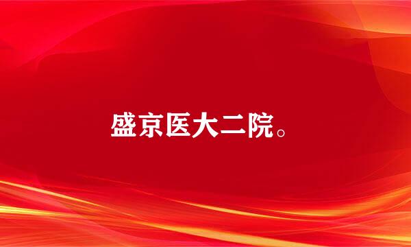 盛京医大二院。