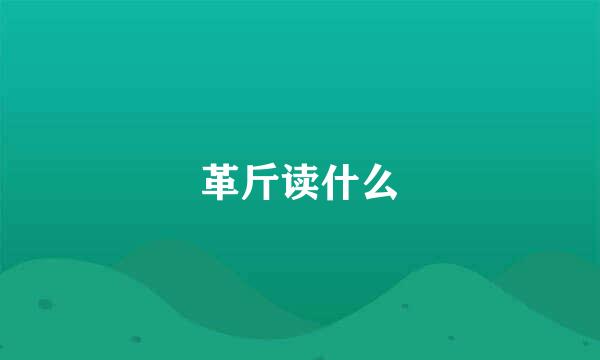 革斤读什么