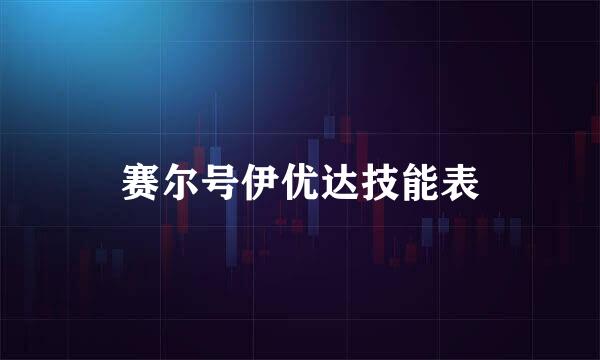 赛尔号伊优达技能表