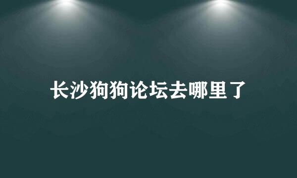 长沙狗狗论坛去哪里了