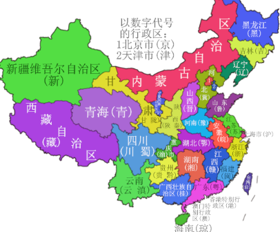 全国各省份及其简称分别是什么？