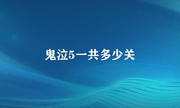 鬼泣5一共多少关