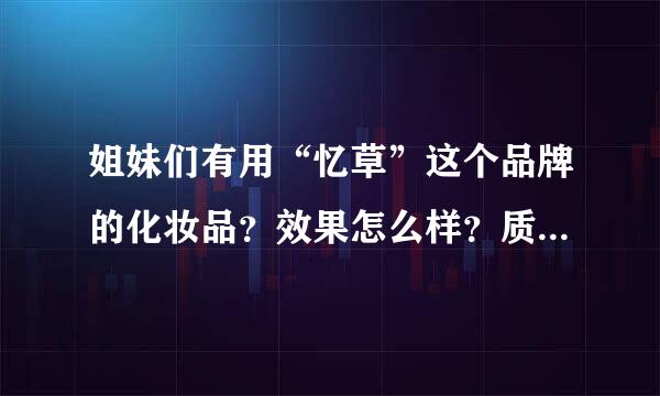 姐妹们有用“忆草”这个品牌的化妆品？效果怎么样？质量检测应该合格吧？