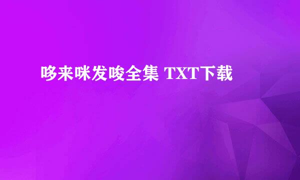 哆来咪发唆全集 TXT下载