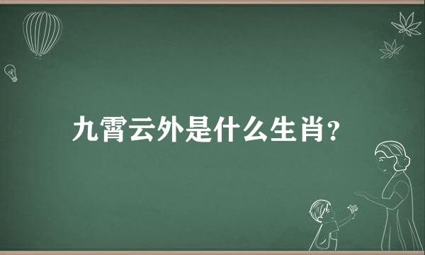 九霄云外是什么生肖？