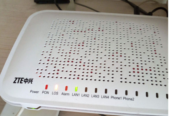 路由器上的los红灯闪是什么意思