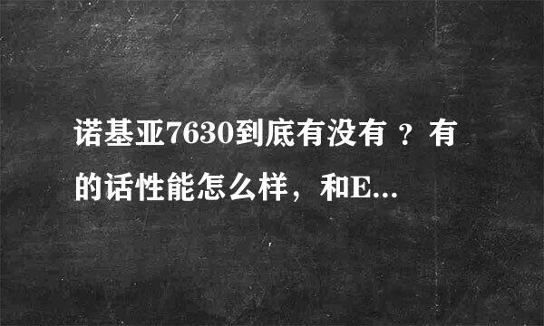 诺基亚7630到底有没有 ？有的话性能怎么样，和E71相比有什么优劣？ 哪个更适合女性用？