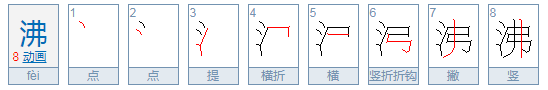 沸字怎么组词