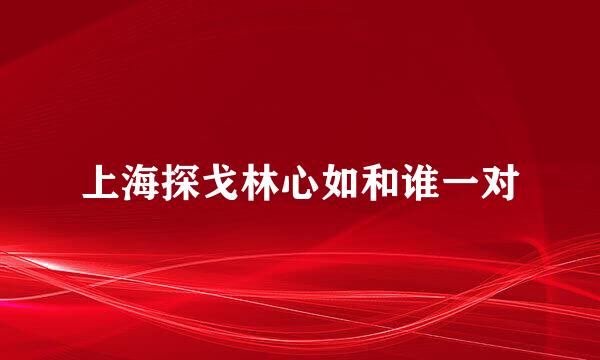 上海探戈林心如和谁一对