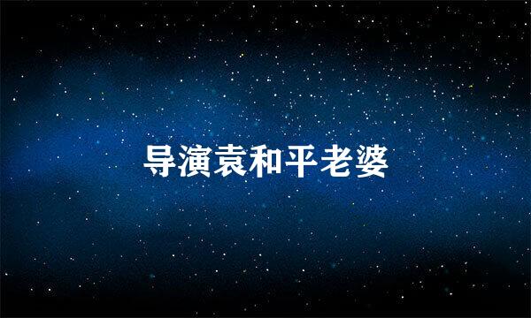 导演袁和平老婆