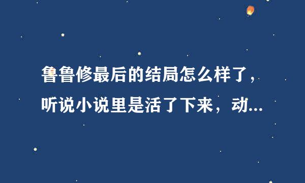 鲁鲁修最后的结局怎么样了，听说小说里是活了下来，动漫里是生死不明？