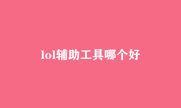 lol辅助工具哪个好