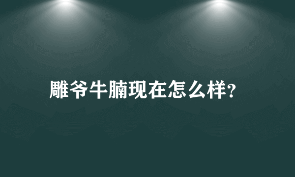 雕爷牛腩现在怎么样？