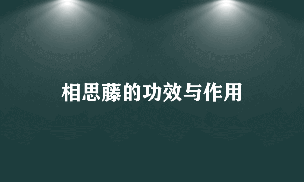 相思藤的功效与作用