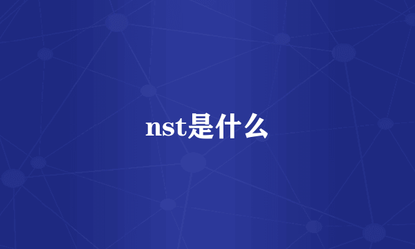 nst是什么