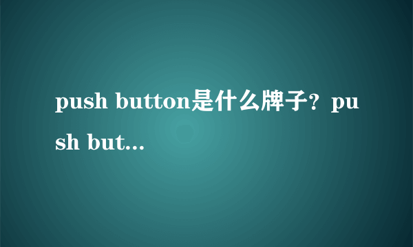 push button是什么牌子？push button是什么档次？