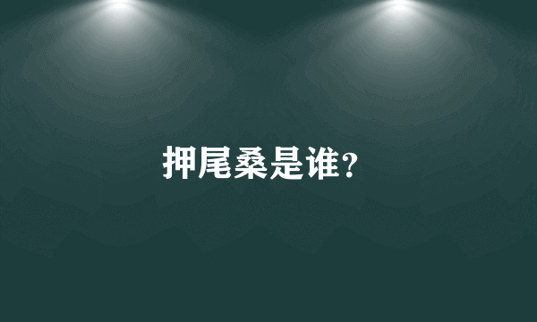 押尾桑是谁？