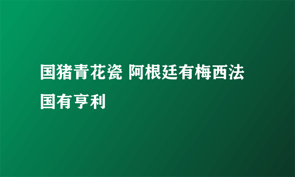 国猪青花瓷 阿根廷有梅西法国有亨利